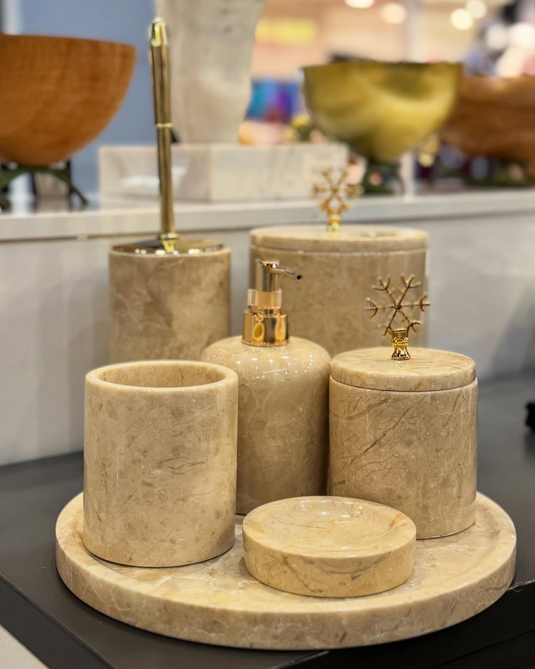 BEJ RENK KLASİK MODEL BANYO SETİ - Pietro Di'Marble